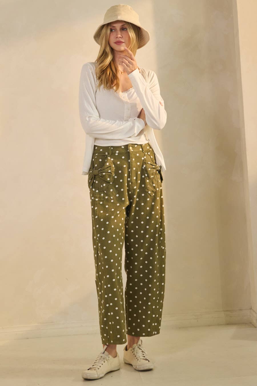 High-rise Printed Denim Pants: Black Combo / S