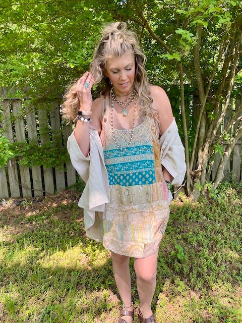 Patchwork Poetry Dress