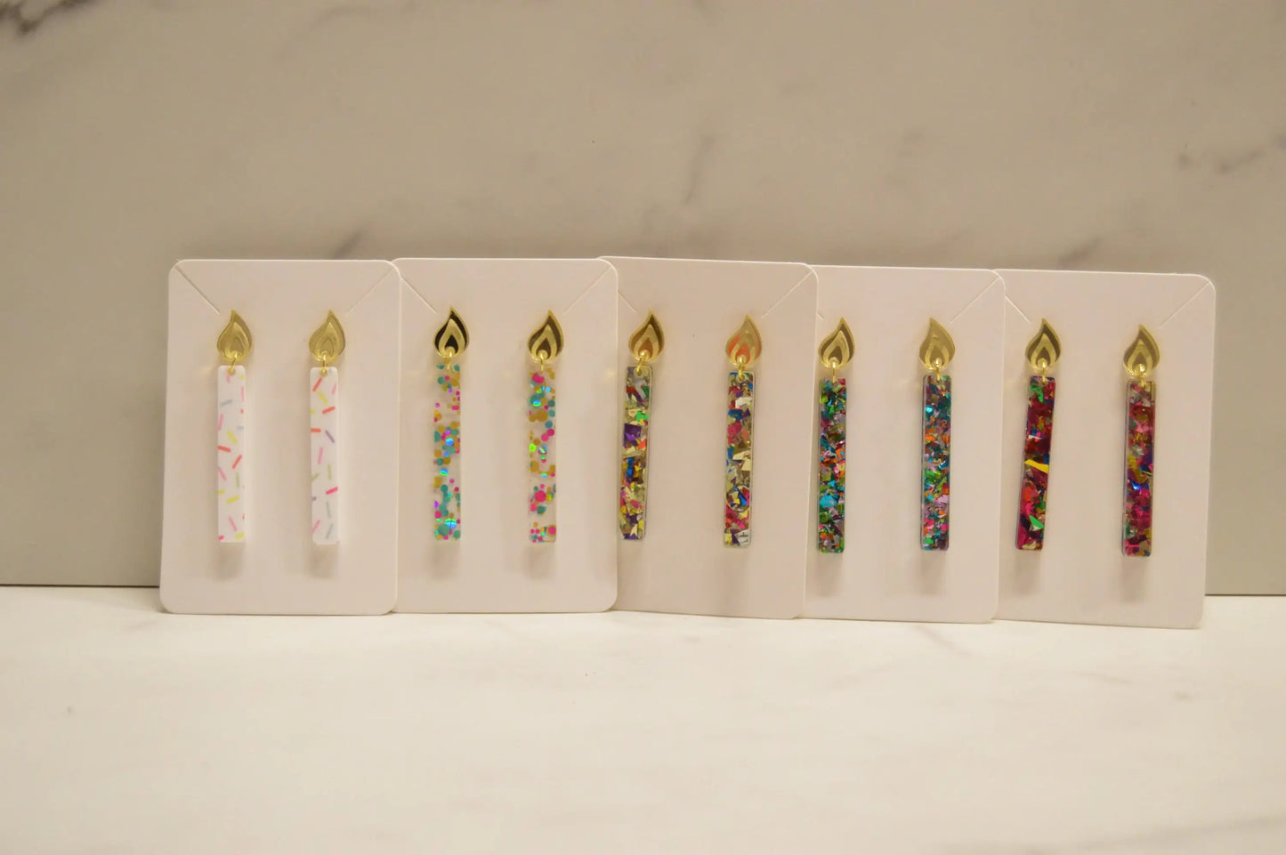 Candle Earrings, Celebration Earrings, Birthday Earrings