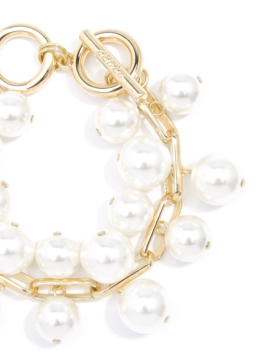 Pearl and Chain Bracelet