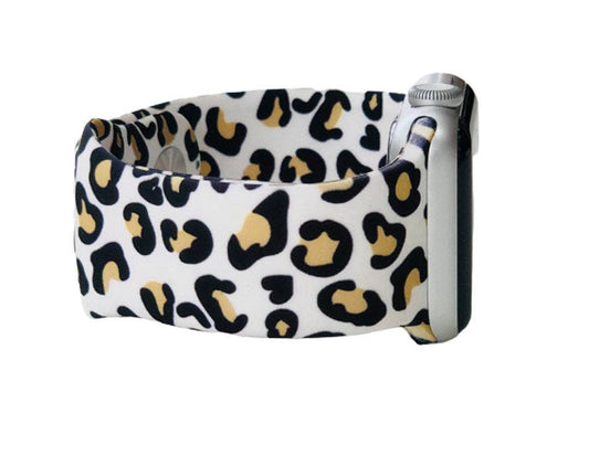 Cheetah  Apple Watch Band: Black and Tan Cheetah / 42/44mm
