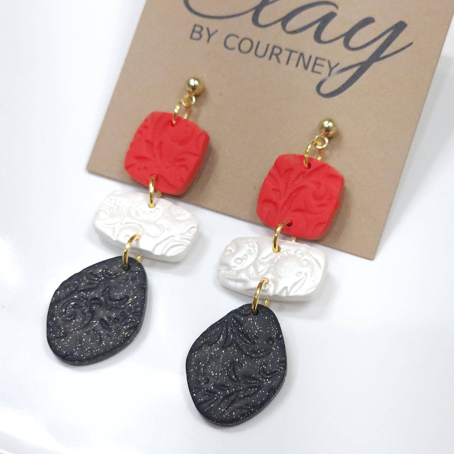 Polymer Clay Dangle Earring