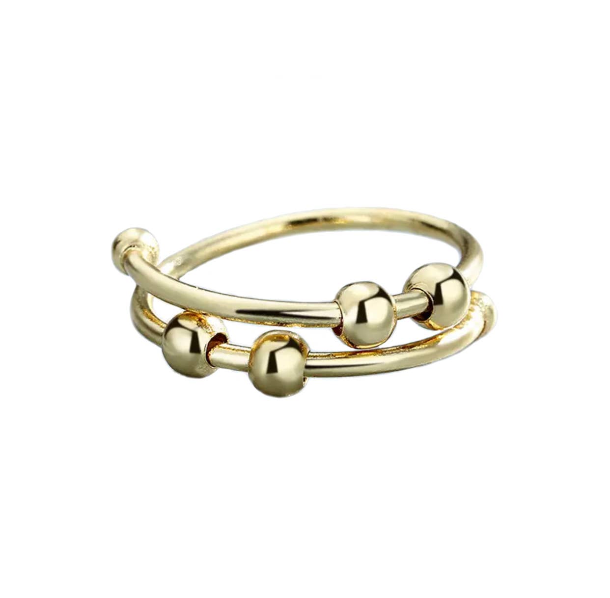 Fidget Anti Anxiety Gold Ring