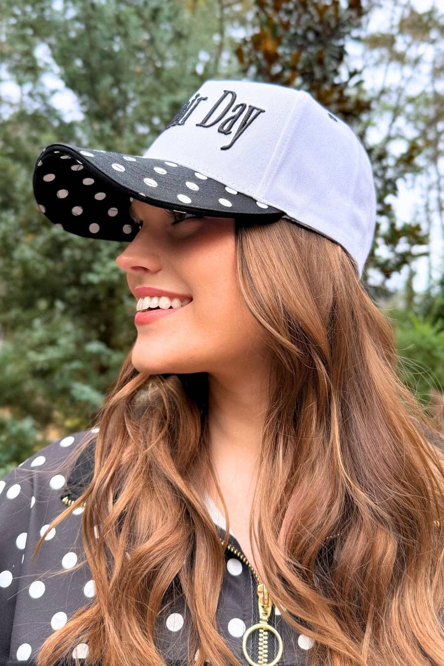 Bad Hair Day Hat: Black/White