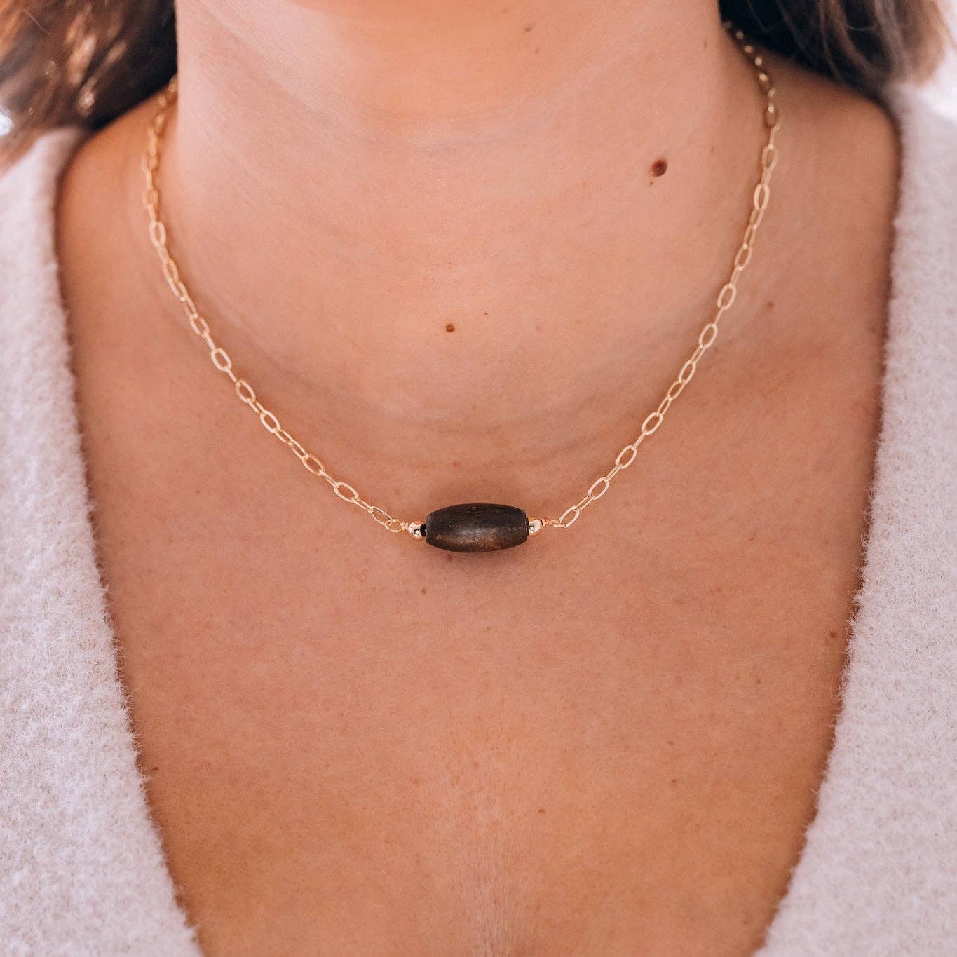 Baby Logan Necklace: Gold