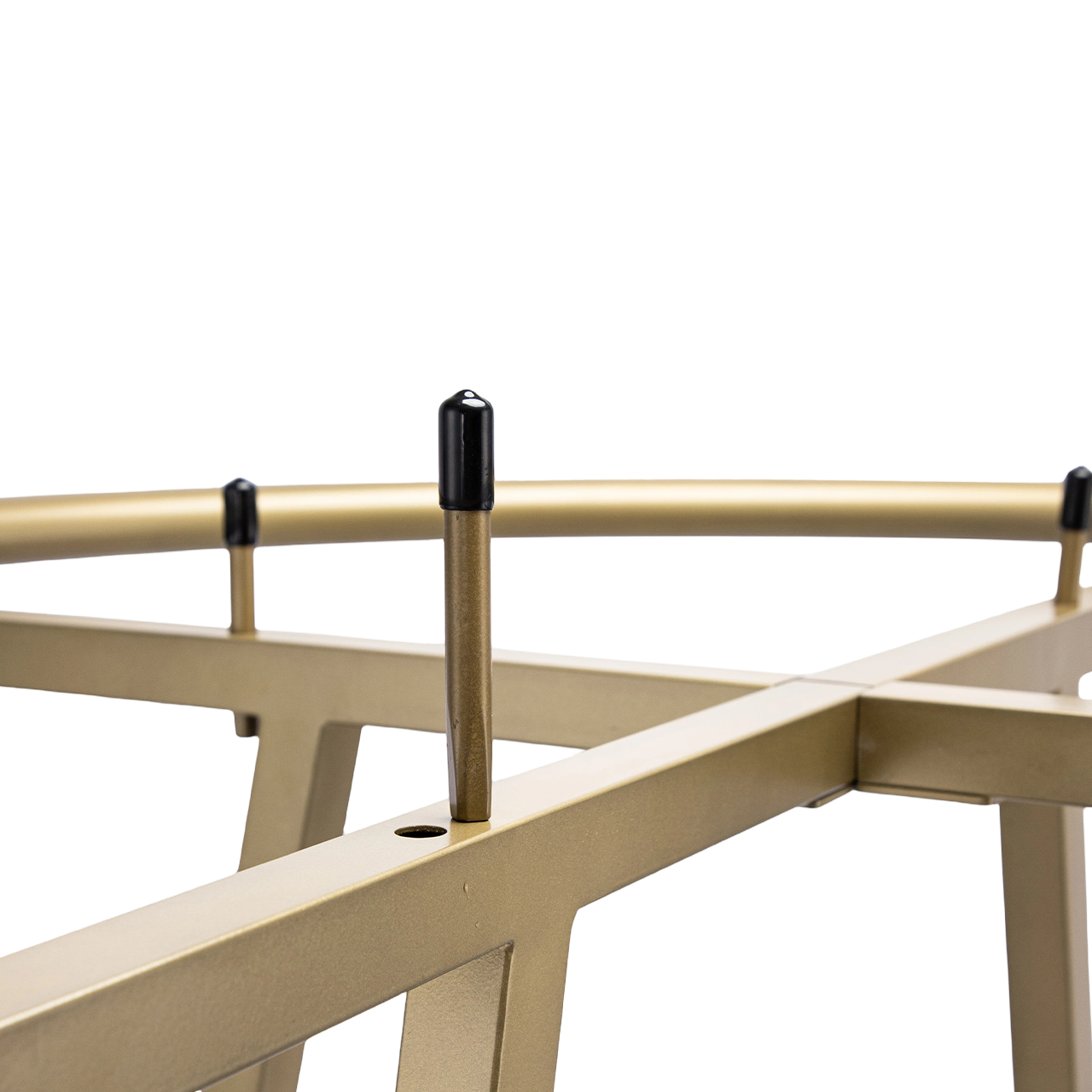 Gold Collapsible Round Clothing Rack