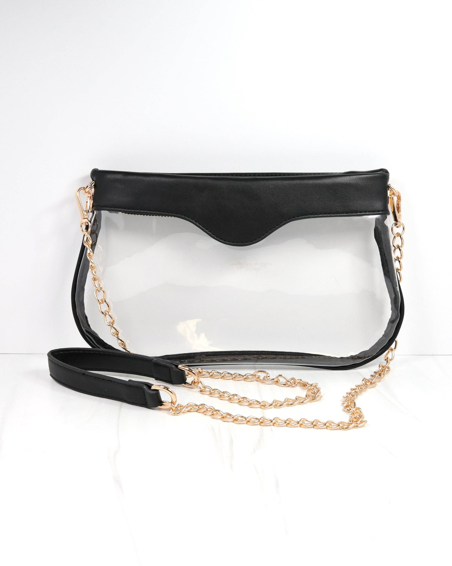 Black Madi Clear Crossbody