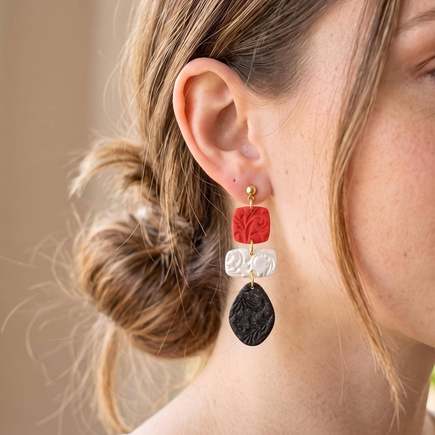 Polymer Clay Dangle Earring