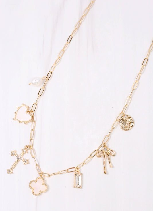 Gold Ginifer Charm Necklace