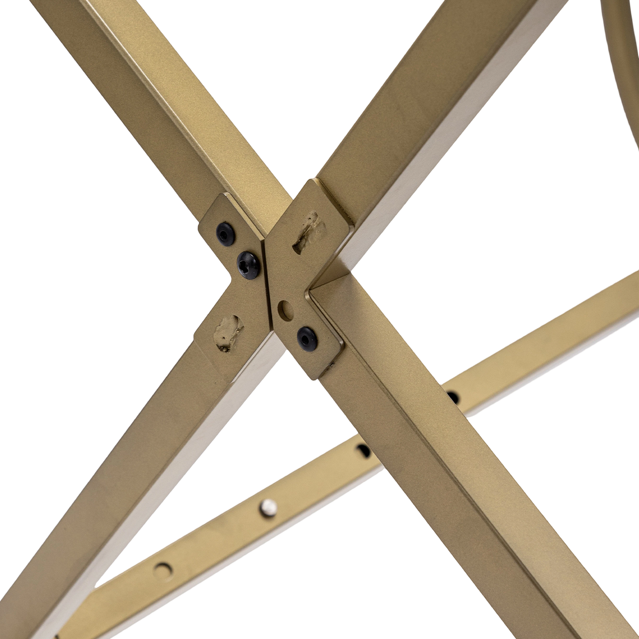 Gold Collapsible Round Clothing Rack