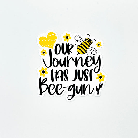 Our Journey Has Just Bee-gun Sticker