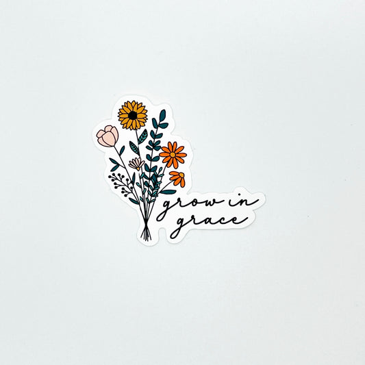 Grow in Grace Sticker